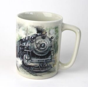 Vintage Otagiri Steam Engine Train coffee/tea mug Sunrise Pub. Inc. Japan